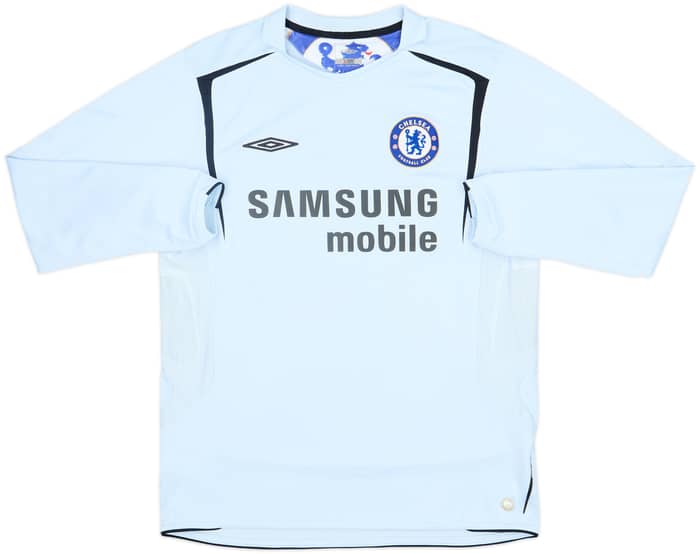 2005-06 Chelsea Away L/S Shirt Drogba #15 - 8/10 - (L)