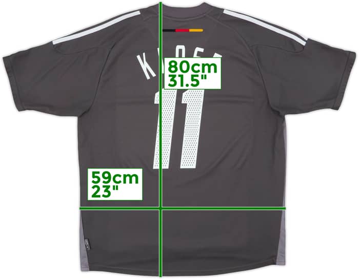 2002-04 Germany Away Shirt Klose #11 - 9/10 - (XL)