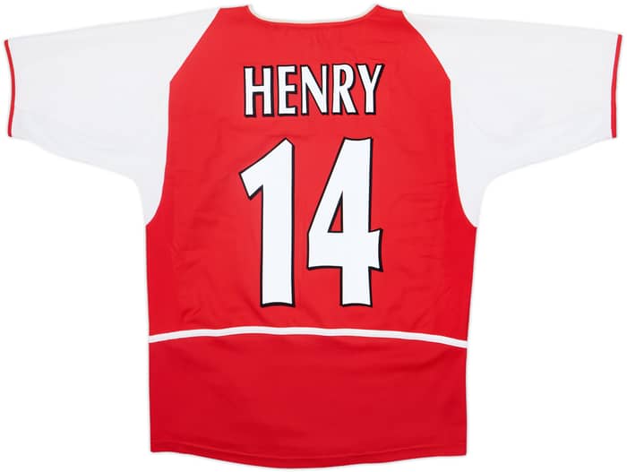 2002-04 Arsenal Home Shirt Henry #14 - 7/10 - (XL.Boys)