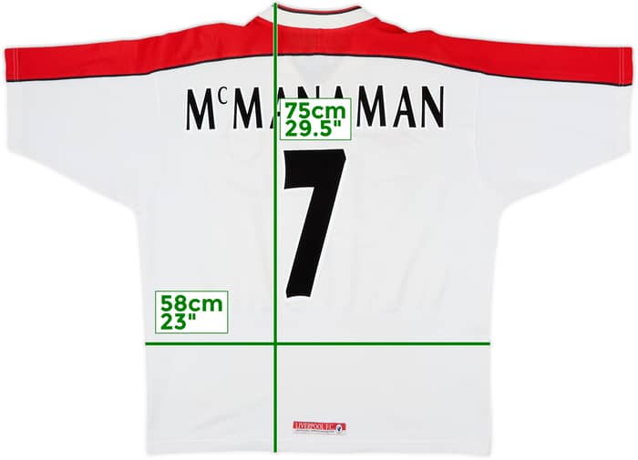 1998-99 Liverpool Away Shirt McManaman #7 - 8/10 - (L)