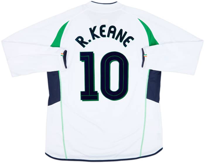 2002-03 Ireland Away L/S Shirt R.Keane #10 - 8/10 - (XL)