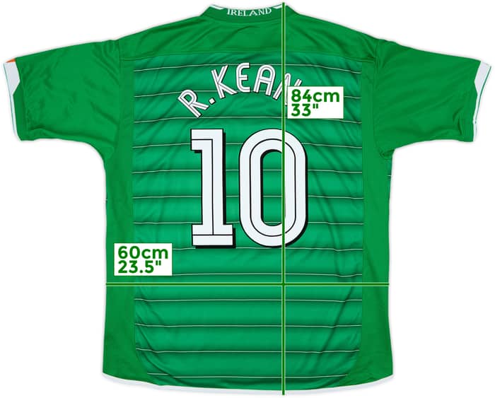 2003-04 Ireland Home Shirt R.Keane #10 - 9/10 - (XL)
