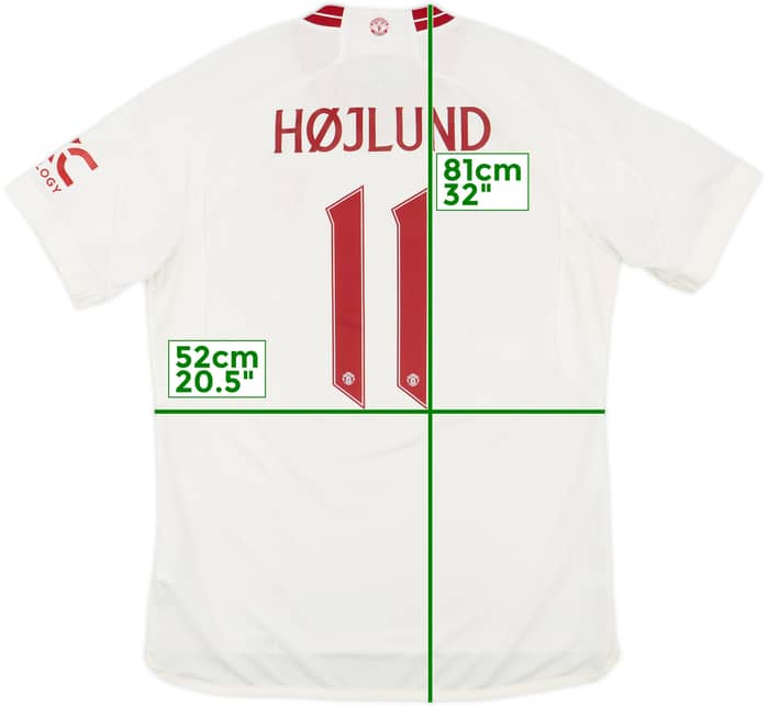 2023-24 Manchester United Third Shirt Højlund #11 - 5/10 - (L)