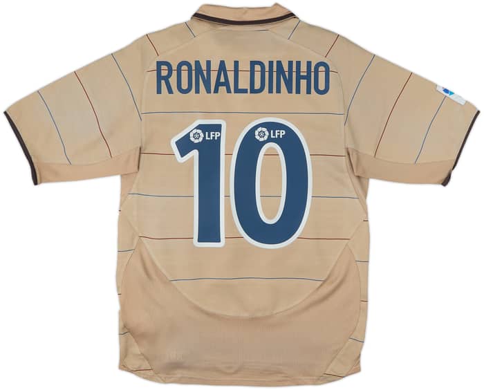 2003-05 Barcelona Away Shirt Ronaldinho #10 - 7/10 - (M)