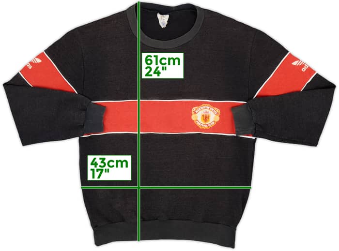 1984-86 Manchester United adidas Sweat Top - 5/10 - (S)