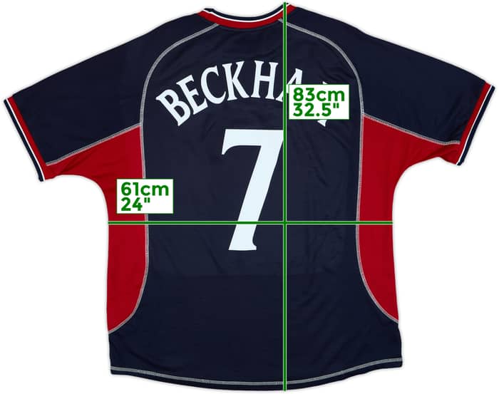 2000-01 Manchester United Third Shirt Beckham #7 - 8/10 - (XL)