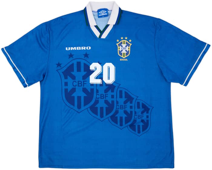 1994-97 Brazil Away Shirt Ronaldo #20 - 8/10 - (XXL)