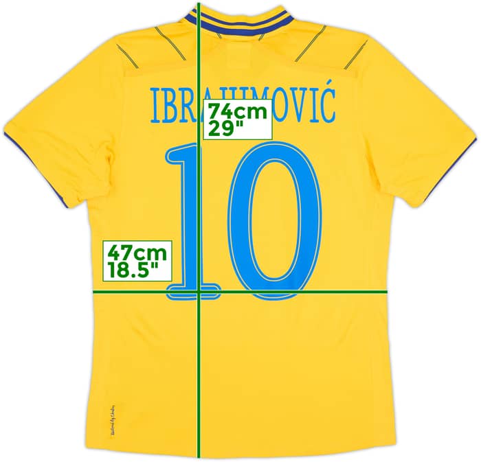 2012-13 Sweden Home Shirt Ibrahimovic #10 - 7/10 - (S)