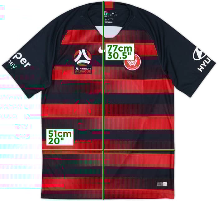 2018-19 Western Sydney Wanderers Home Shirt - 9/10 - (M)