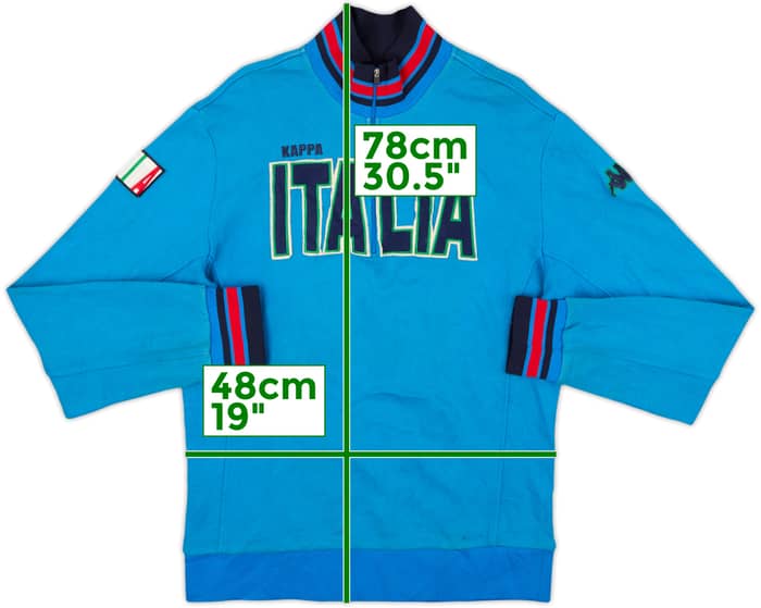 2009-10 Italy Kappa 1/4 Zip Training Top - 6/10 - (L)