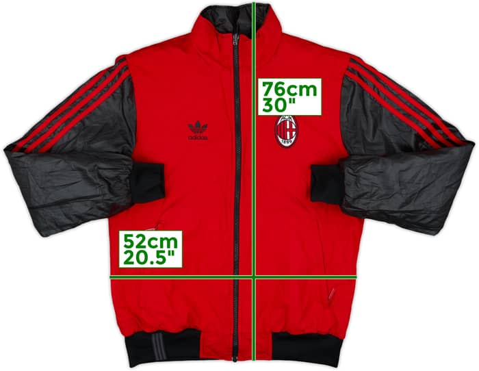 2008-09 AC Milan adidas Reversible Rain Jacket - 7/10 - (S)