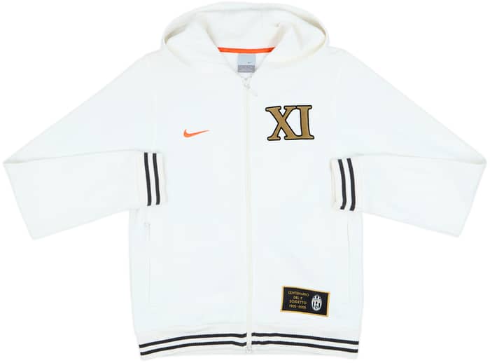 2005-06 Juventus Nike Centenary Hooded Track Jacket - 9/10 - (L)