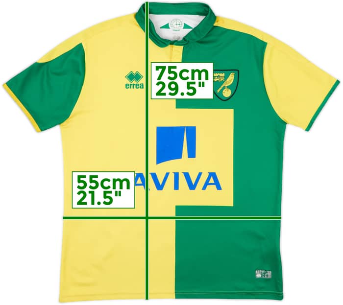 2015-16 Norwich Home Shirt - 7/10 - (L)