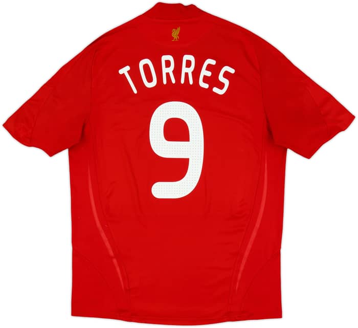 2008-10 Liverpool Home Shirt Torres #9 - 7/10 - (L)