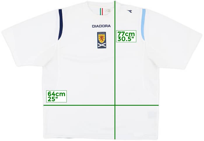 2005-06 Scotland Diadora Training Shirt - 8/10 - (XXL)