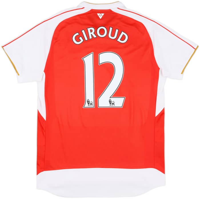 2015-16 Arsenal Home Shirt Giroud #12 - 9/10 - (L)