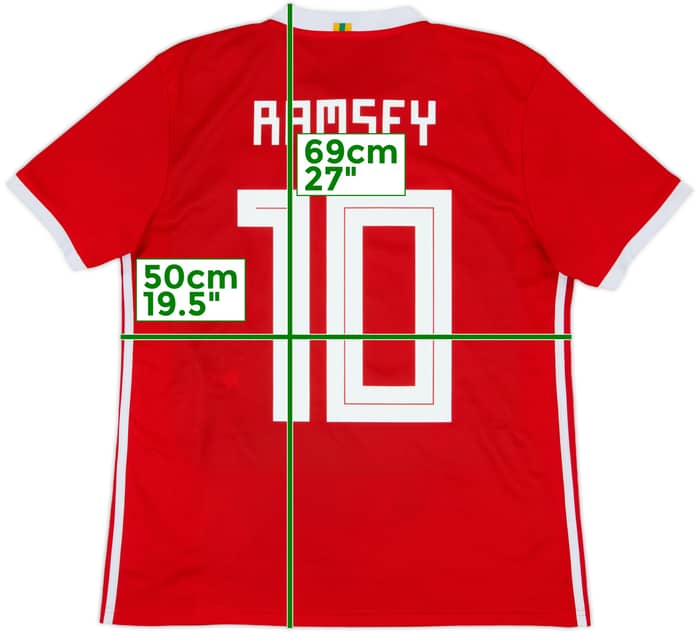 2018-19 Wales Home Shirt Ramsey #10 - 6/10 - (M)