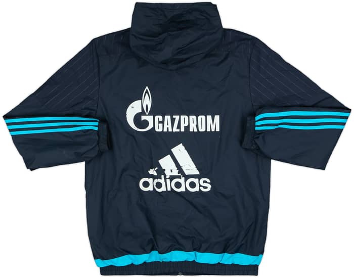 2015-16 Schalke adidas Hooded Rain Jacket - 4/10 - (M)