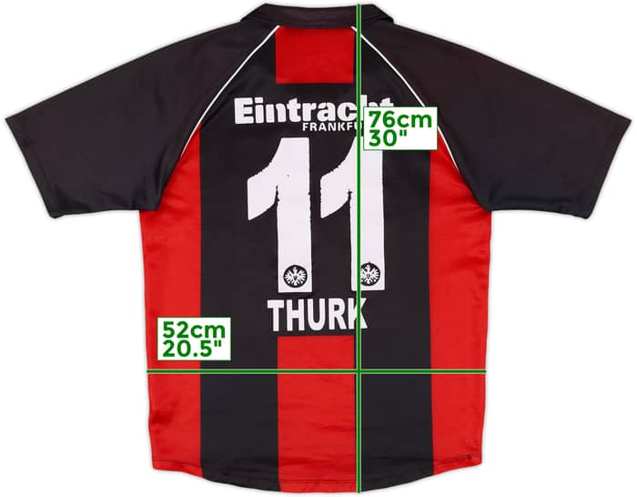 2006-07 Eintracht Frankfurt Home Shirt Thurk #11 - 6/10 - (L)