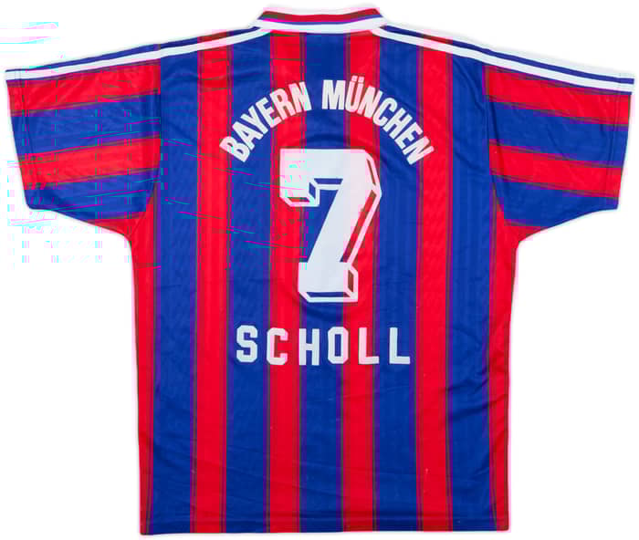1995-97 Bayern Munich Home Shirt Scholl #7 - 5/10 - (M)