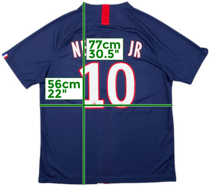 2019-20 Paris Saint-Germain Home Shirt Neymar Jr #10 - 8/10 - (XL)