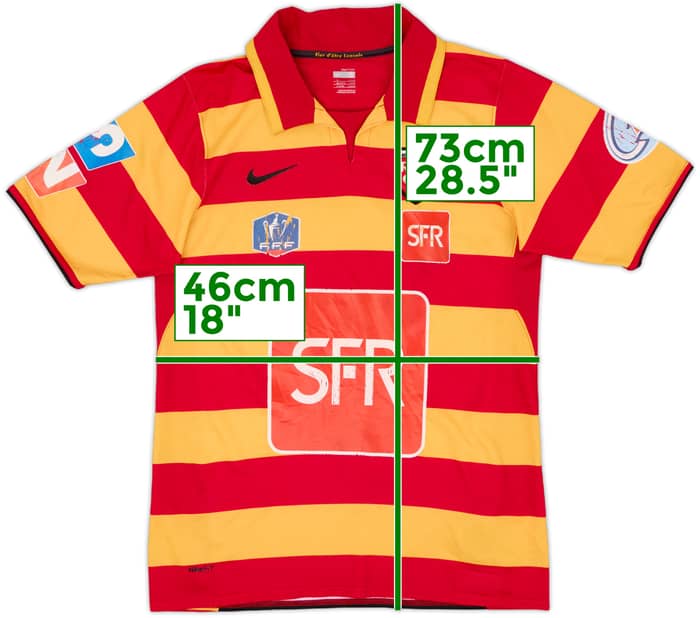 2007-08 Lens Coupe De France Home Shirt - 5/10 - (S)