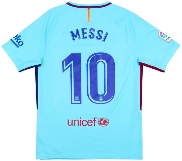 2017-18 Barcelona Away Shirt Messi #10 - 7/10 - (M)