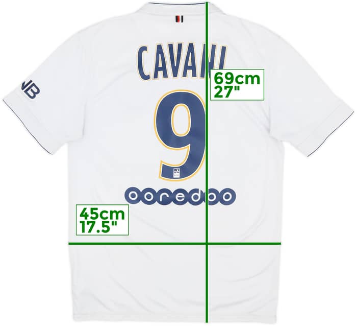2014-15 Paris Saint-Germain Away Shirt Cavani #9 - 6/10 - (S)