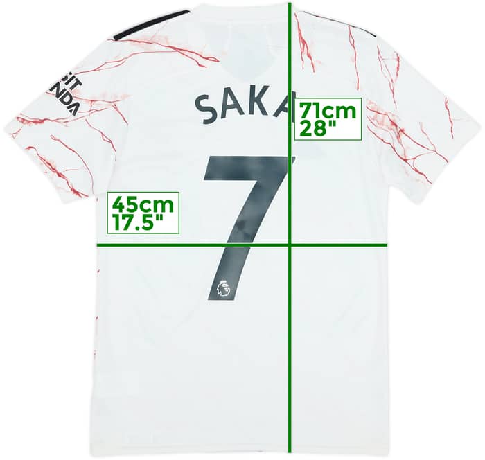 2020-21 Arsenal Away Shirt Saka #7 - 10/10 - (S)