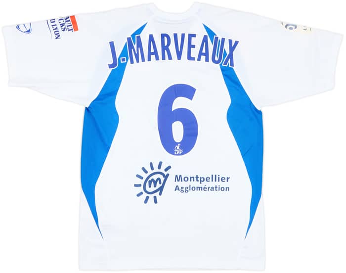 2009-10 Montpellier Match Issue Away Shirt J.Marveaux #6