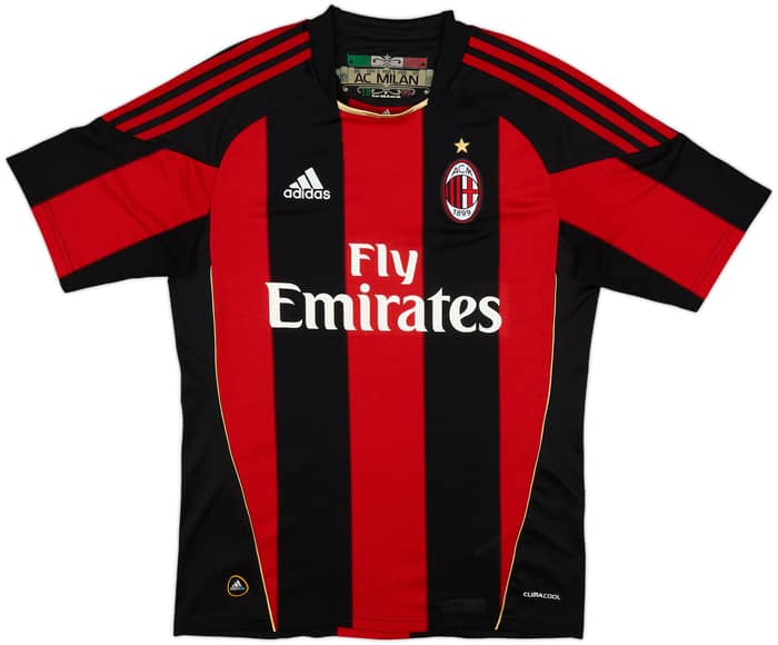 2010-11 AC Milan Home Shirt Ibrahimovic #11 - 10/10 - (S)