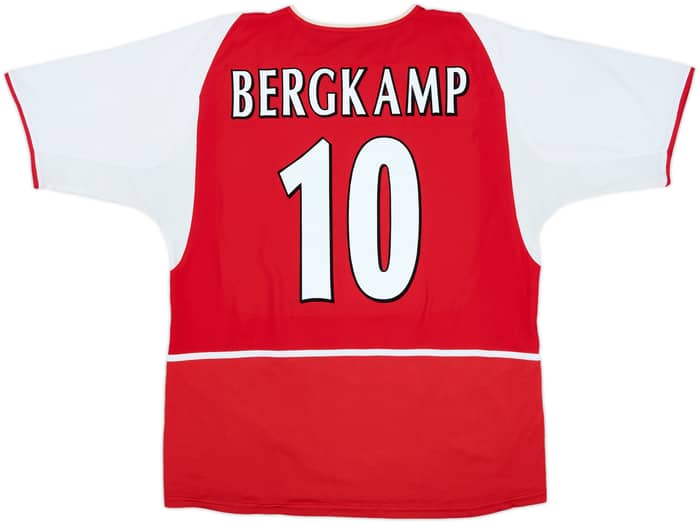 2002-04 Arsenal Home Shirt Bergkamp #10 - 8/10 - (L)