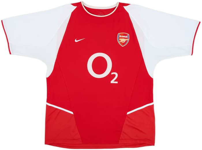 2002-04 Arsenal Home Shirt Bergkamp #10 - 8/10 - (L)