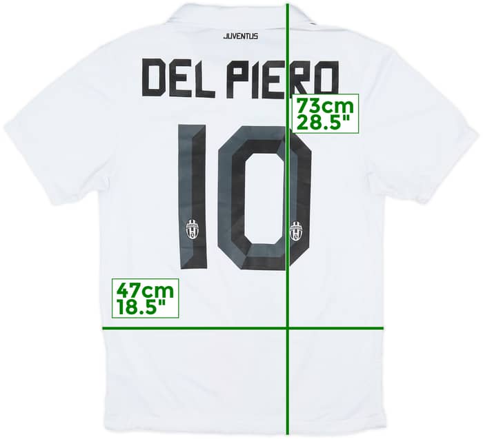 2010-12 Juventus Away Shirt Del Piero #10 - 9/10 - (M)