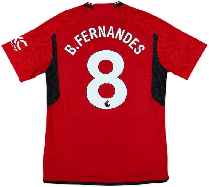 2023-24 Manchester United Authentic Home Shirt B.Fernandes #8 - 9/10 - (L)