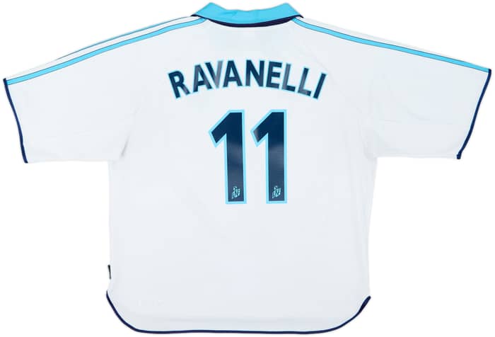 1999-00 Olympique Marseille Home Shirt Ravanelli #11 - 8/10 - (XL)