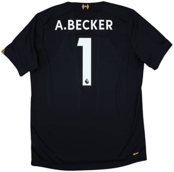 2019-20 Liverpool GK S/S Shirt A.Becker #1 - 10/10 - (L)
