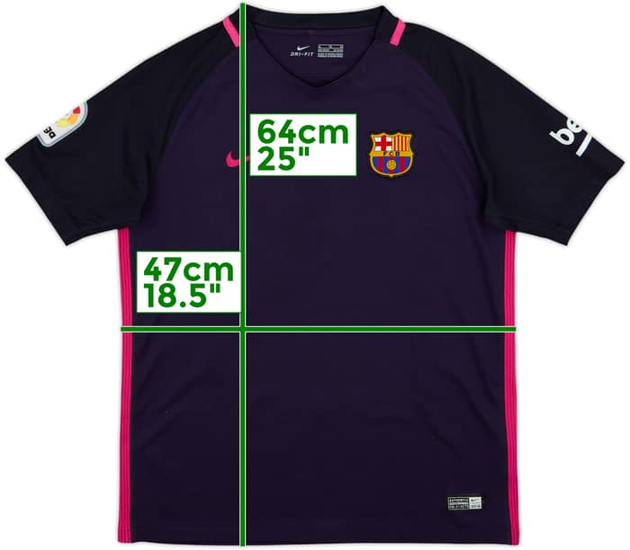 2016-17 Barcelona Away Shirt - 6/10 - (XL.Boys)