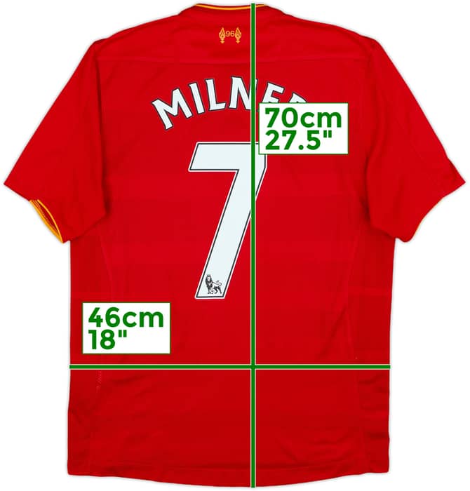 2016-17 Liverpool Home Shirt Milner #7 - 8/10 - (S)