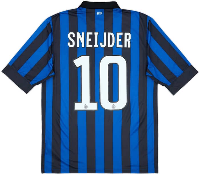 2011-12 Inter Milan Home Shirt Sneijder #10 - 9/10 - (M)