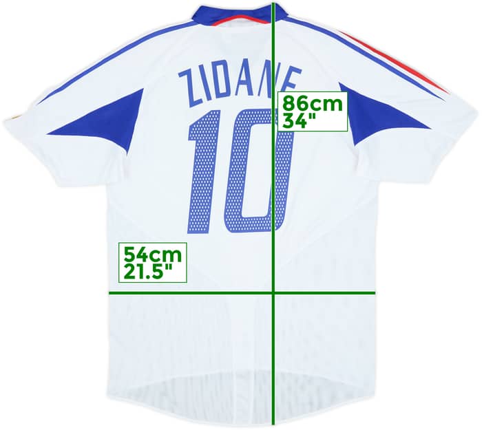 2004-06 France Away Shirt Zidane #10 - 8/10 - (L)