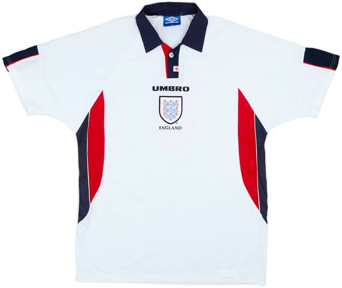 1997-99 England Home Shirt #8 - 8/10 - (XL)