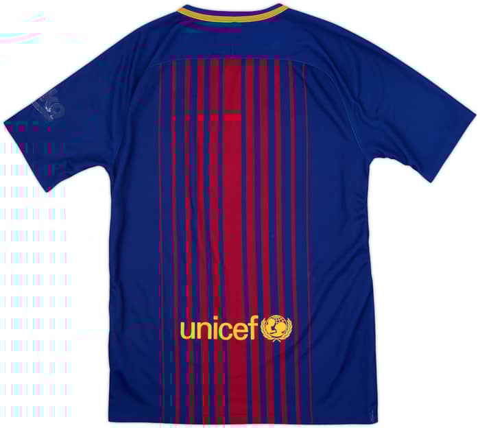 2017-18 Barcelona Home Shirt - 4/10 - (M)
