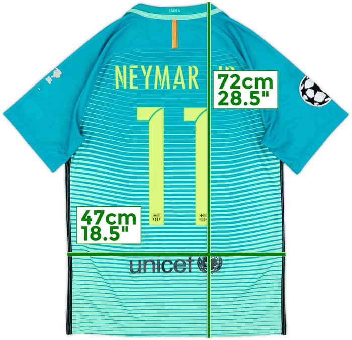 2016-17 Barcelona Third Shirt Neymar Jr #11 - 5/10 - (S)