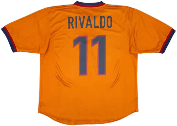 1998-00 Barcelona Player Issue Away Shirt Rivaldo #11 - 5/10 - (L)