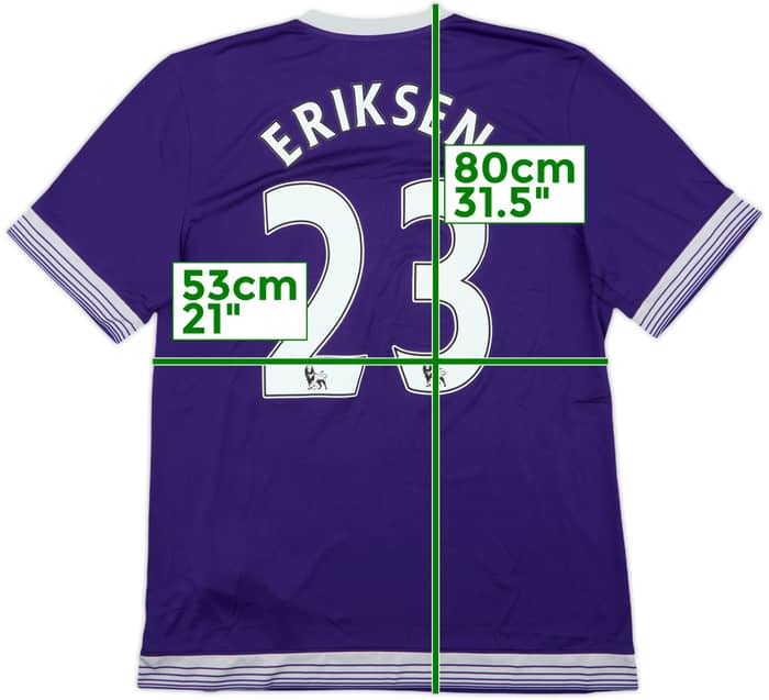 2015-16 Tottenham Third Shirt Eriksen #23 - 8/10 - (XL)