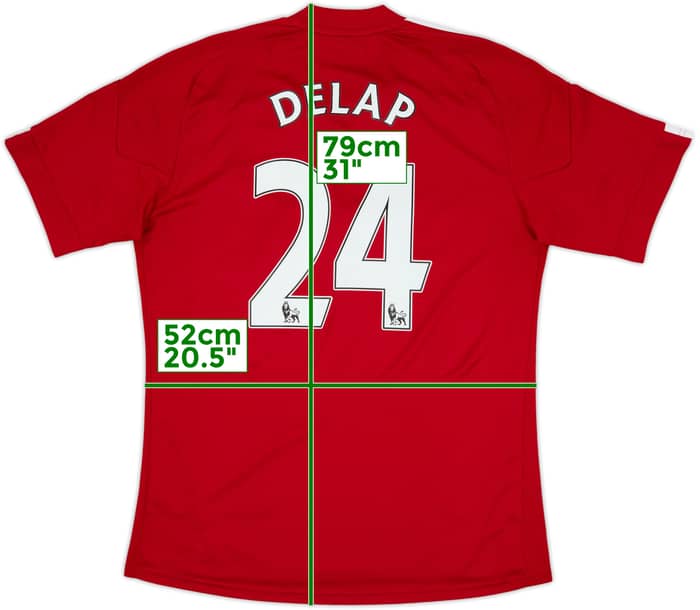 2010-11 Stoke City Home Shirt Delap #24 - 8/10 - (L)