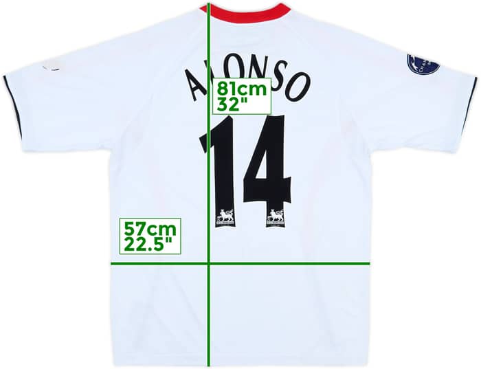 2005-06 Liverpool Away Shirt Alonso #14 - 6/10 - (L)