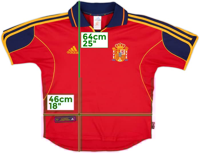 1999-02 Spain Home Shirt - 9/10 - (Y)