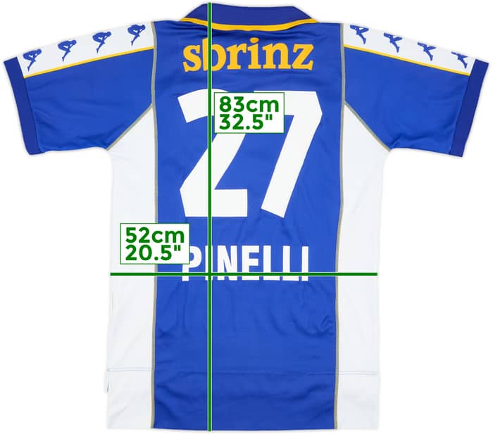 2001-02 FC Luzern Player Issue Home Shirt Pinelli #27 - 7/10 - (L)
